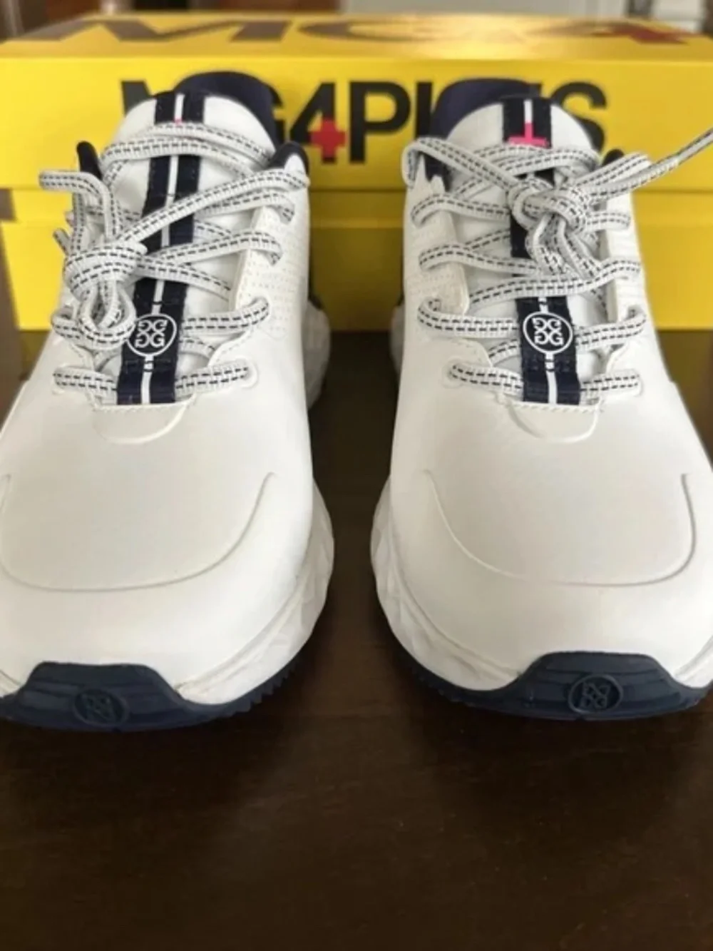 G/FORE GFORE MG4+ Solid Golf Shoe Sneaker Women's Size 8 Snow Twillight NEW - Picture 4 of 8